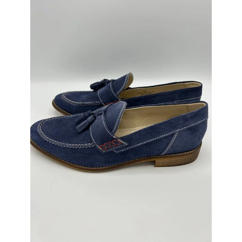 Testosterone Men's Proud Lee Blue Suede Tassel Loafers Size 43M (10) - Picture 5 of 10